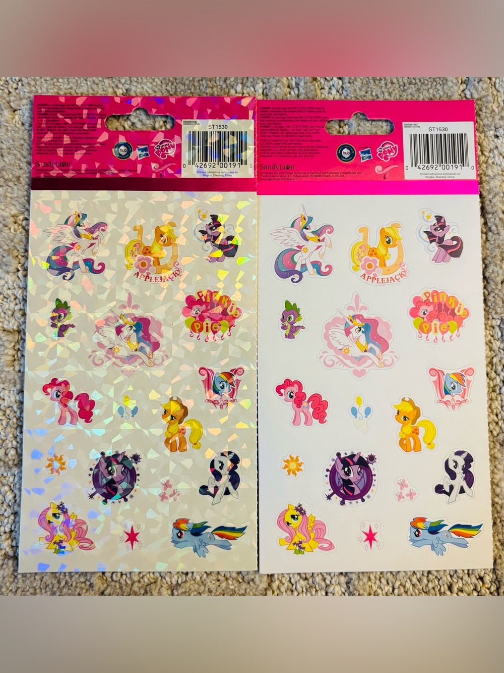 My Little Pony Holographic Sticker Sheets